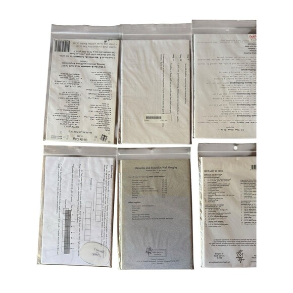 Vintage Quilt Pattern Applique Lot Country Rabbit Shoes Dog Rabbit Santa Ducks - Picture 7 of 7